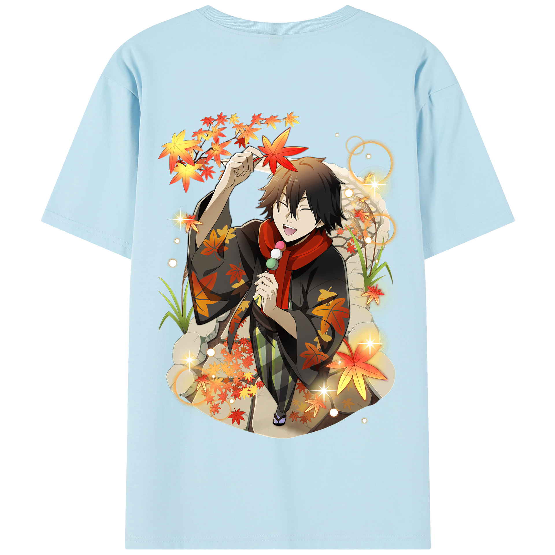 （画像用） 文豪ストレイドッグス Bungo Stray Dogs 綿100％半袖Tシャツ（背面プリント）